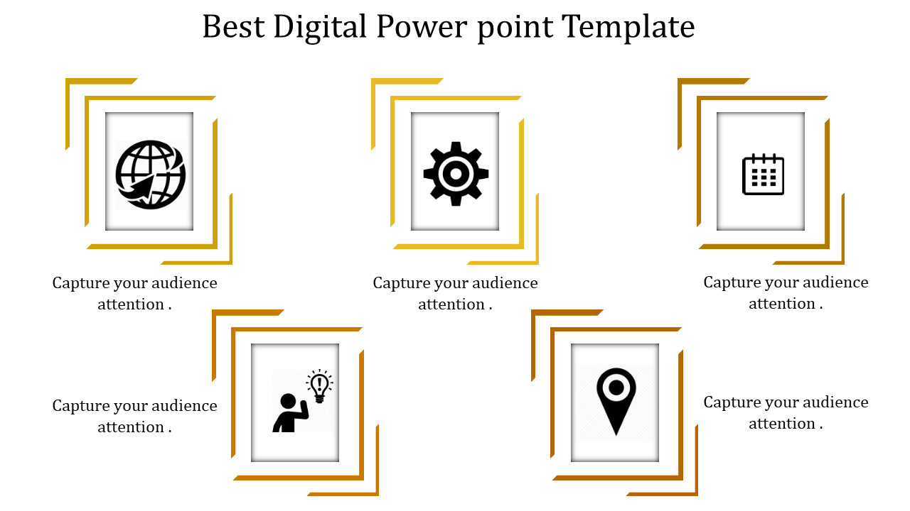 Digital PowerPoint Template Design For Presentation